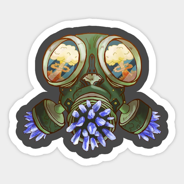 Breathe it In Sticker by CrystalsandCryptids